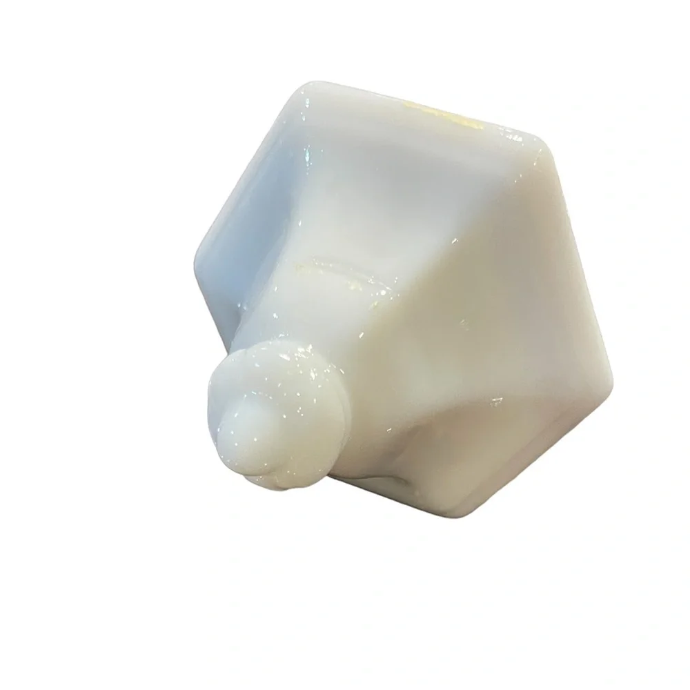 Vintage Blue & White Milkglass‎ Decanter Milk Glass Jim Beam Barware